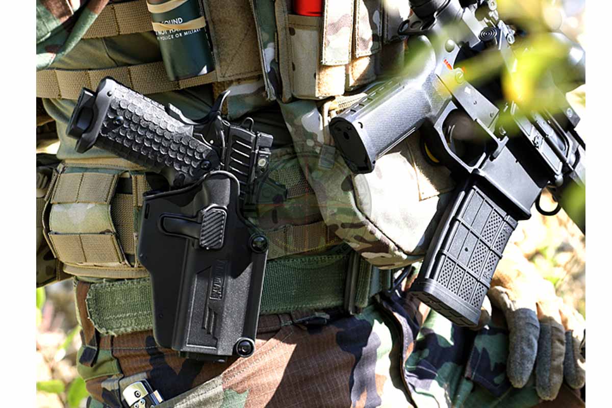 Amomax - Per-fit holster, Bæltehylster, Universal, Sort, Venstre - Billede 10