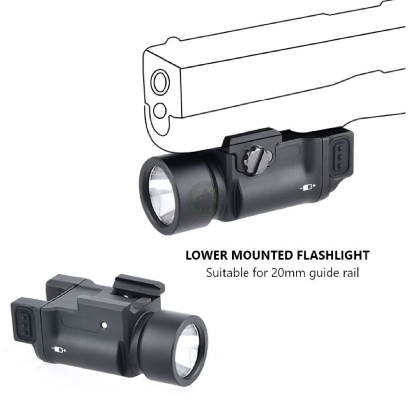 WADSN - K-1 Gen.2.0 Flashlight, Sort - Billede 4