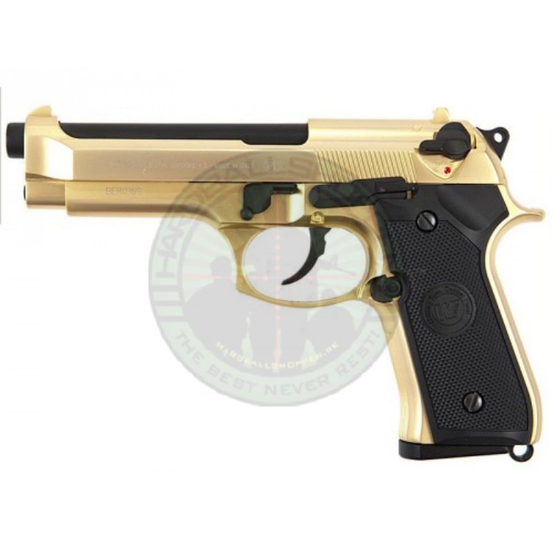 WE - M9 Full Metal GBB Gold - Billede 5