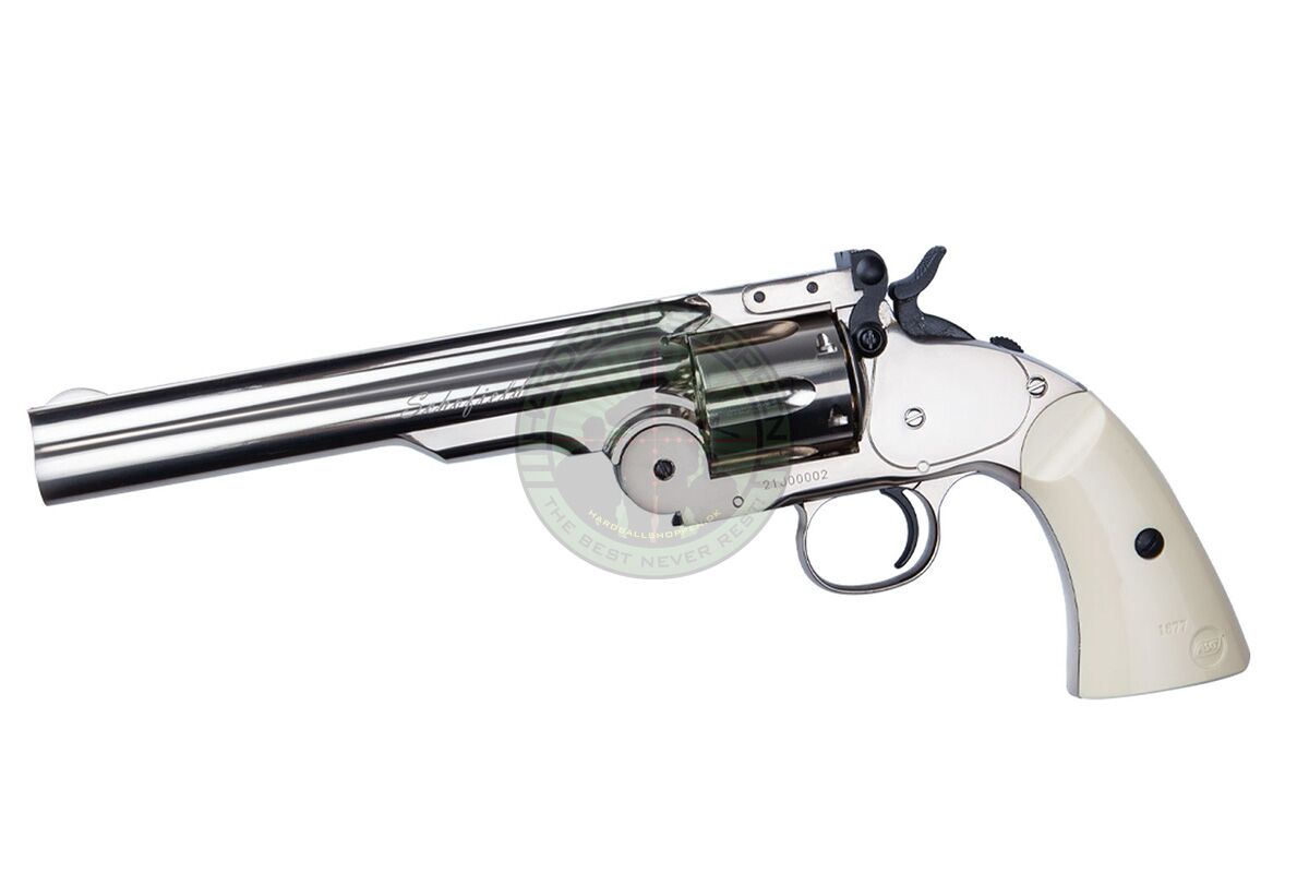 ASG - Revolver, Schofield 6", Silver, CO2