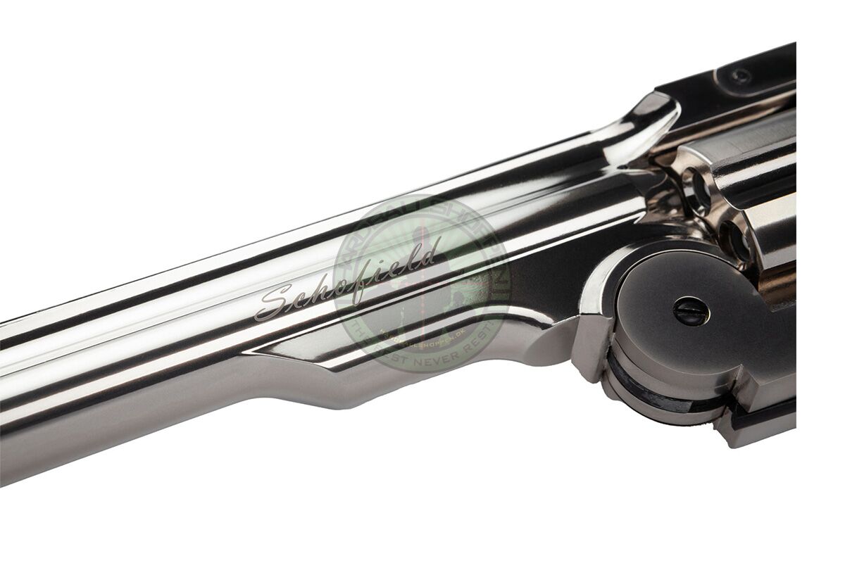 ASG - Revolver, Schofield 6", Silver, CO2 - Billede 4