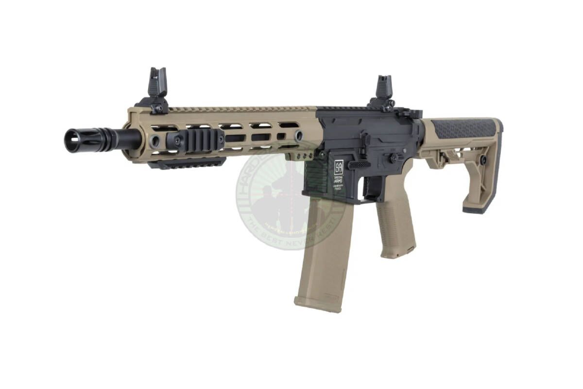 Specna Arms - SA-F05-RL FLEX™ Light Ops Stock / New Receiver, Gen2, HAL™ ETU, Sort/Tan - Billede 2