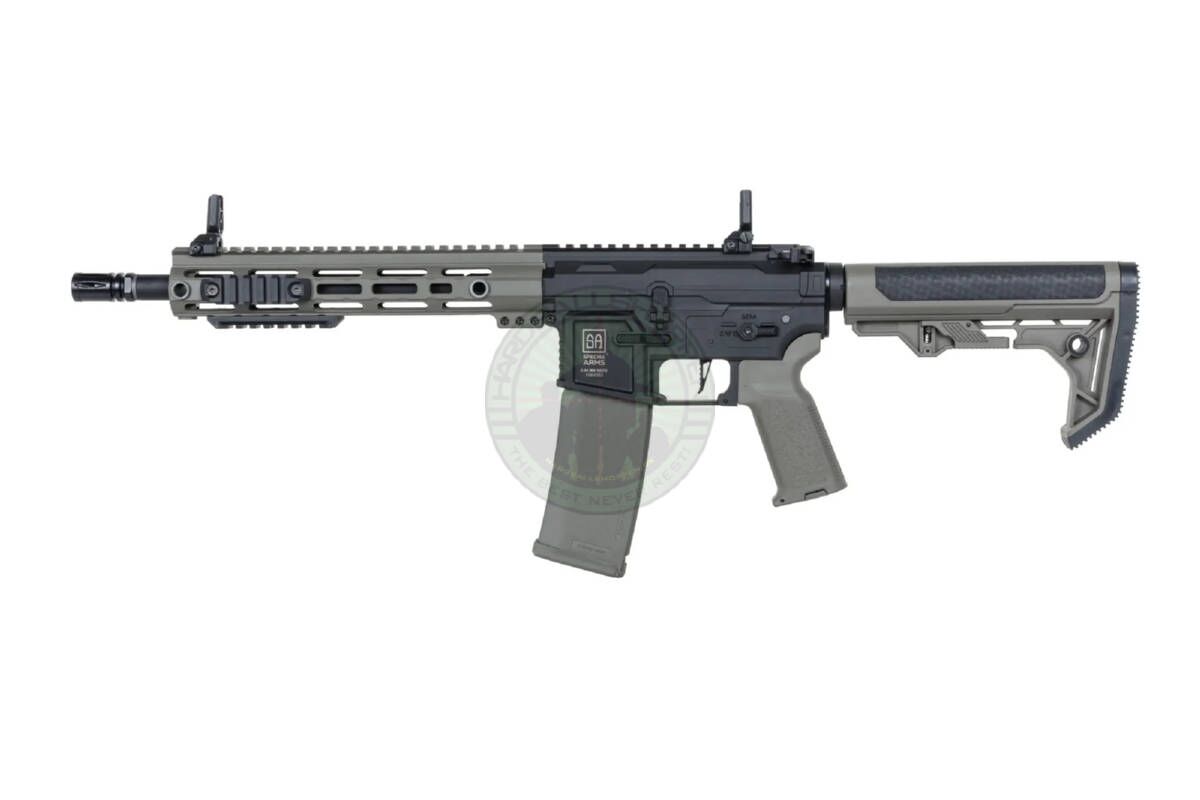 Specna Arms - SA-F05-RL FLEX™ Light Ops Stock / New Receiver, Gen2, HAL™ ETU, Oliven - Billede 3