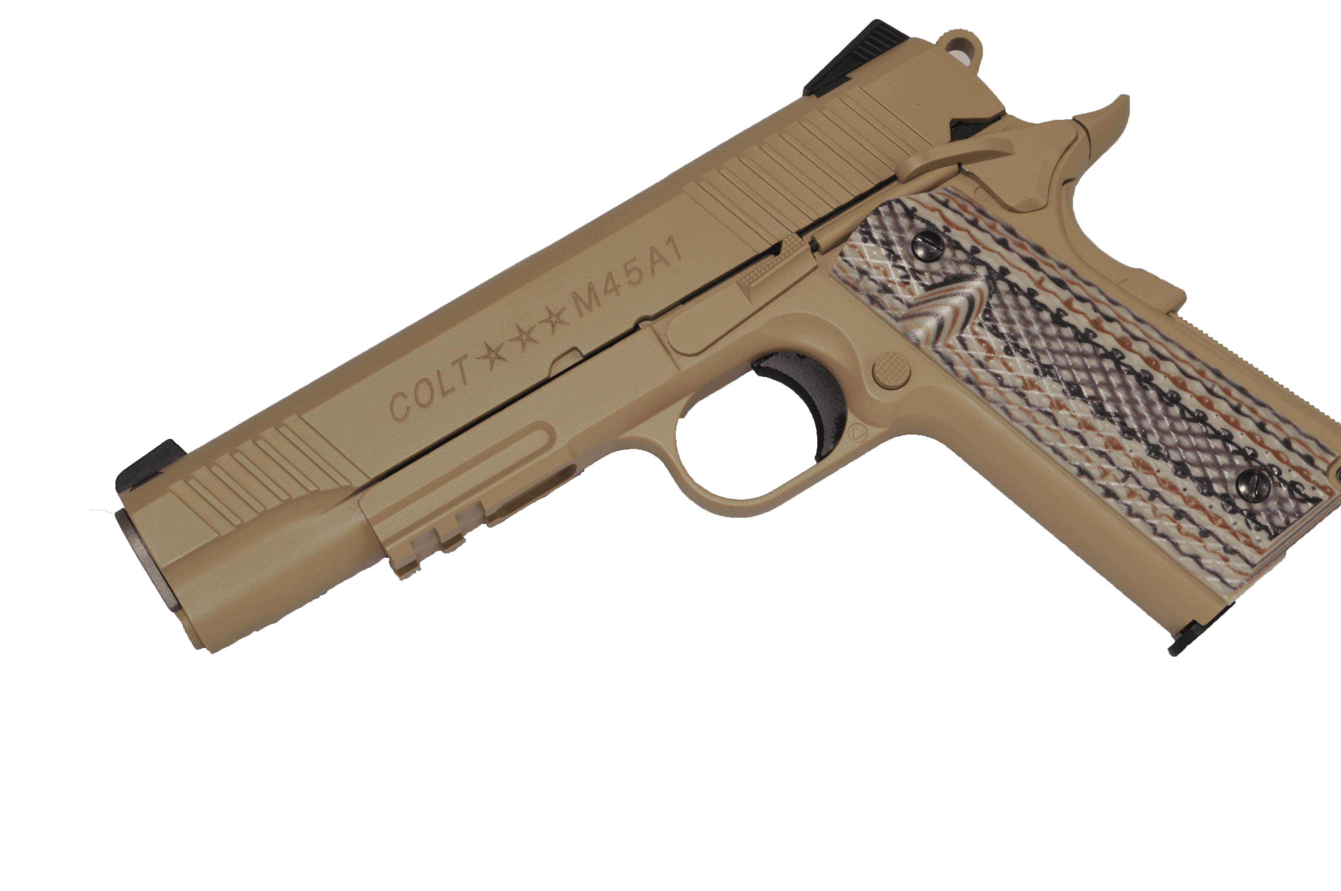 CyberGun - Colt 1911, Rail, M45A1, Tan - Billede 3