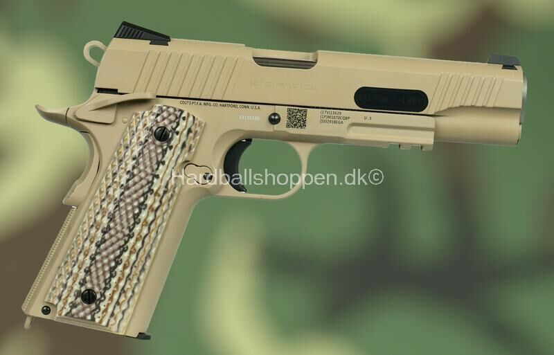 CyberGun - Colt 1911, Rail, M45A1, Tan - Billede 5