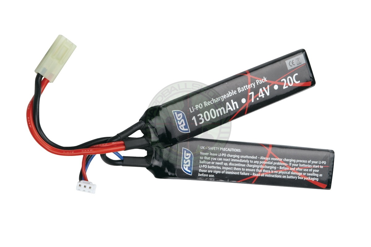 ASG 7,4v 1300mAh 25C, Stang LiPo