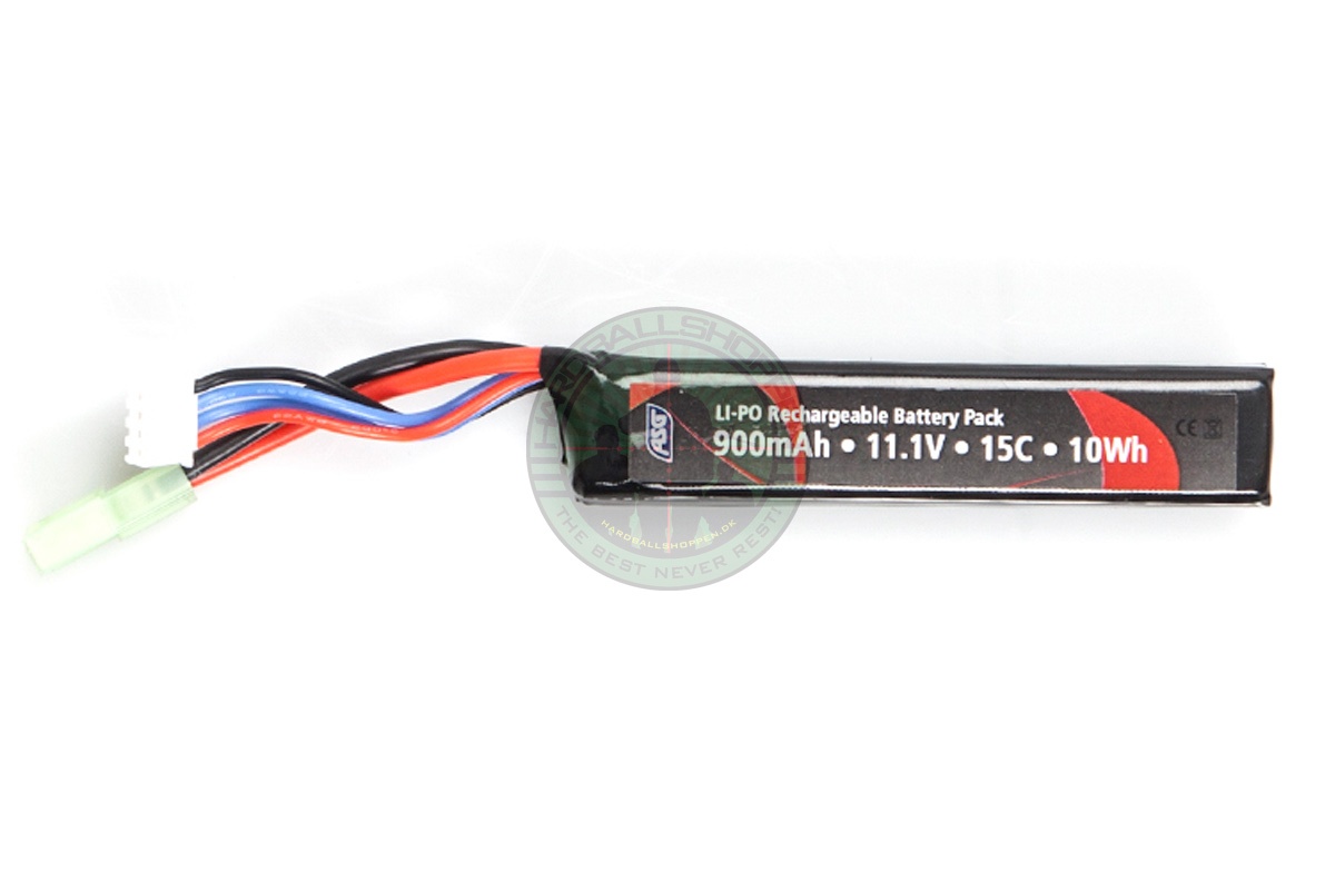 ASG 11,1V 900mAh 15C, Stang LiPo