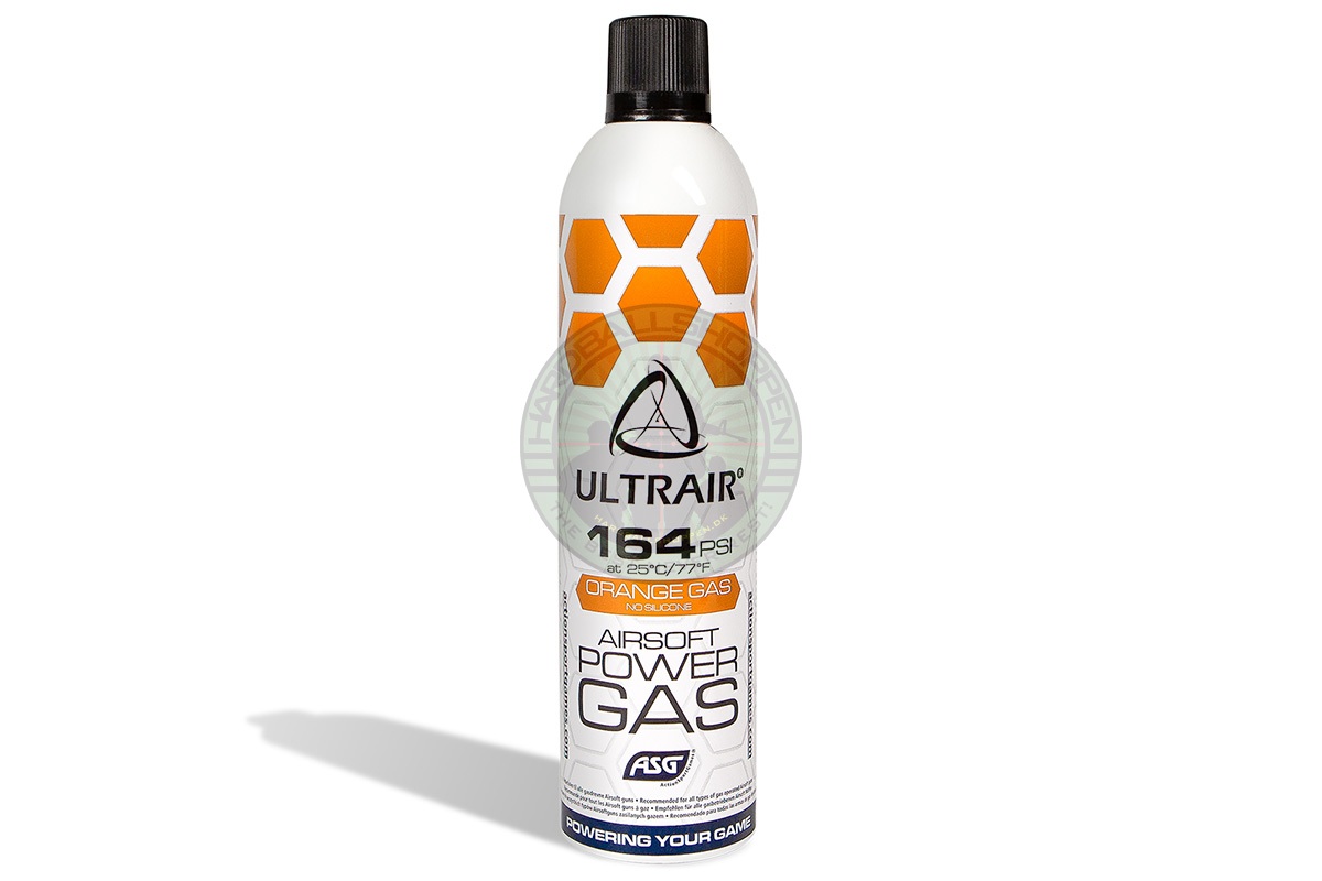 ASG - ULTRAIR Medium Powergas Forår/Efterår, 164psi, 520 ml - Uden silikone, Orange