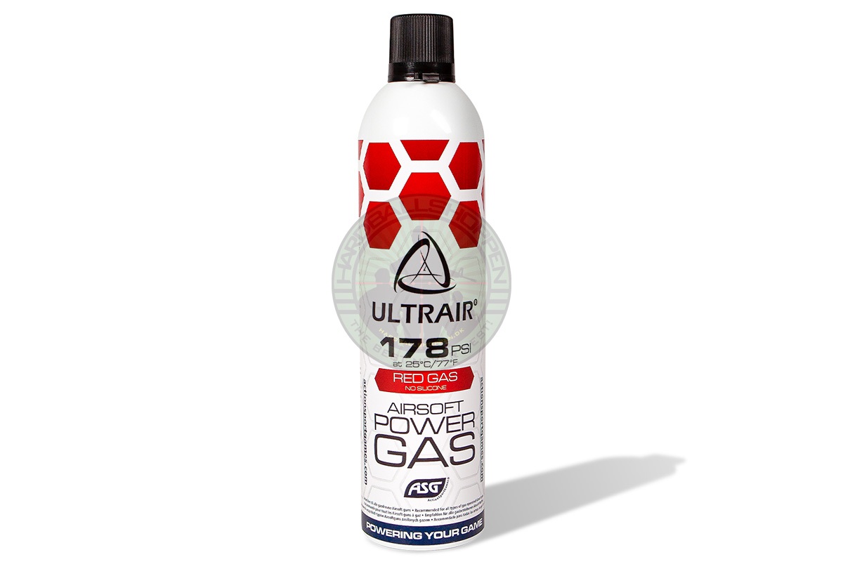 ASG - ULTRAIR High Powergas Vinter, 178psi, 520 ml - Uden silikone, Red